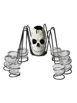 Centre de table araignée Skull 35cm | Fêtes en folie