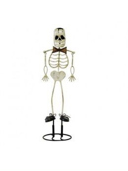 Centre de table squelette Skull 39cm | Fêtes en folie