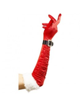 red santa gloves