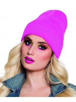 Bonnet fluo rose