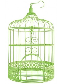 Tirelire Cage Verte 31cm