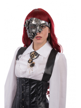 Masque loup steampunk