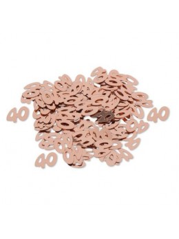 Confetti Anniversaire 40 ans rose gold