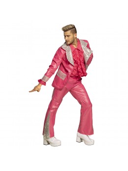 Déguisement disco king fuchsia