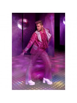 Déguisement disco king fuchsia