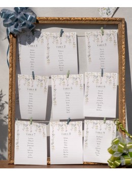 Plan de table numéro 1 à 10 mariage pas cher