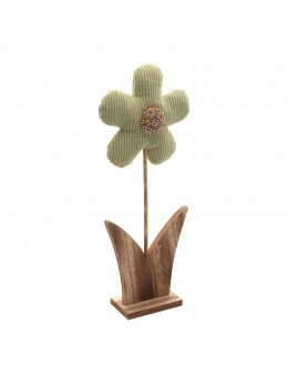 Fleur déco vert sauge 32cm