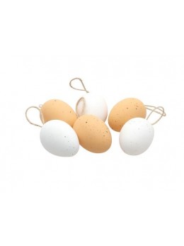 Lot de 6 oeufs de 6cm