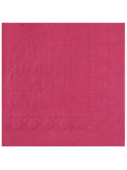 25 Serviettes papier fuchsia