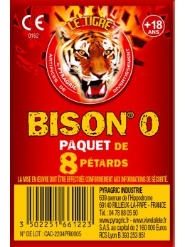 PAQUET 8 PETARDS BISON N°0