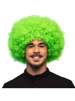 Perruque Afro verte