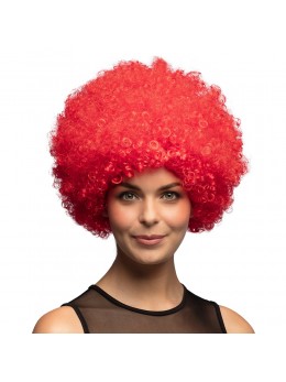 Perruque Afro rouge