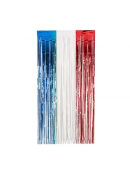 Rideau de porte foil tricolore