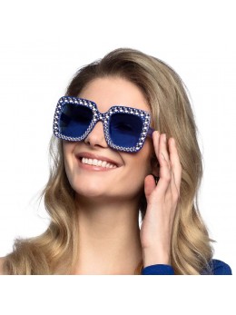 Lunettes party bleu