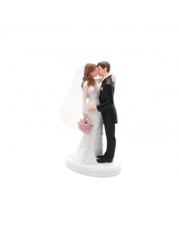 Figurine couple mariés baiser