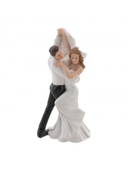 Figurine couple mariés danse