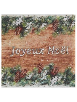 20 serviettes Noël pomme de pin