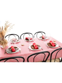 Nappe intissé 5m vichy rouge