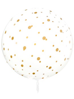 Ballon bulle transparent pois 60cm