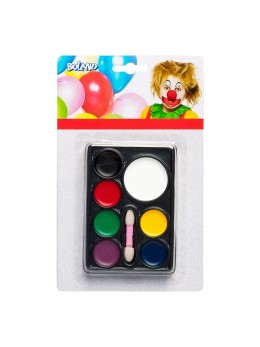 Palette 7 maquillages gras de clown | Fête en folie