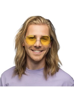 Lunettes Big hippie jaune