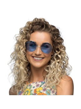 Lunettes Big hippie bleu