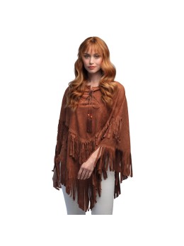 Déguisement poncho hippie indienne