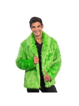 Veste de carnaval fourrure verte