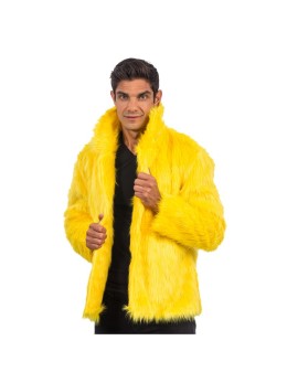 Veste de carnaval fourrure jaune