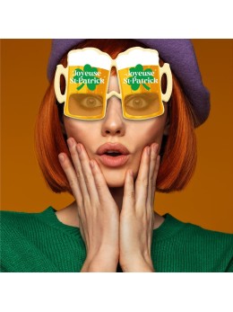 Lunettes Chope de bière Saint Patrick