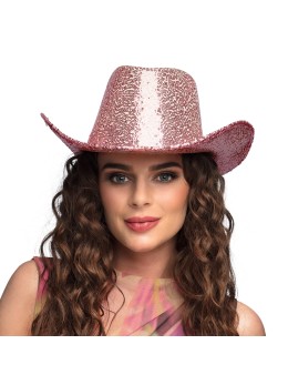 Chapeau cowboy Rodéo rose