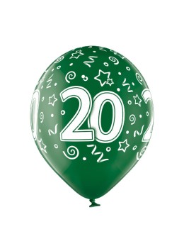 Ballons 20 ans vert -Décoration anniversaire