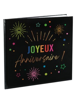 Livre d'or anniversaire noir