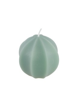 Bougie carambole vert sauge 7.5cm