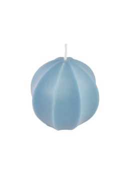 Bougie carambole bleu acier 7.5cm