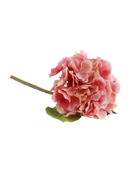 Branche hortensia rose