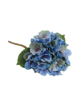 Branche hortensia bleu 35cm