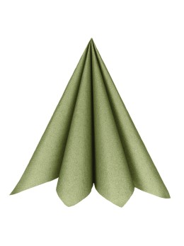 20 Serviettes intissé vert sauge