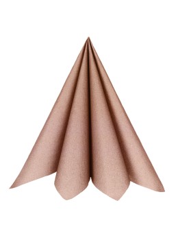 20 Serviettes intissé rose gold