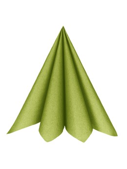 20 Serviettes intissé vert kiwi