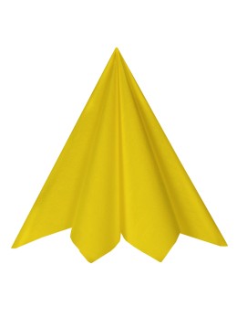 20 Serviettes intissé jaune