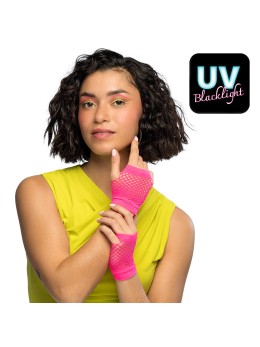 Mitaines fluo rose