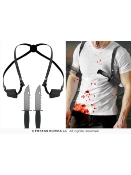 Double holster couteaux