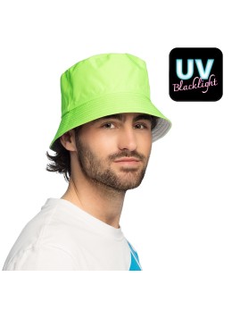 Chapeau bob vert fluo