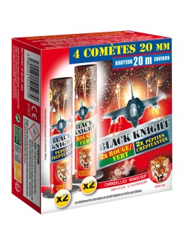 Feu d'artifices 4 Chandelles BLACK KNIGHT