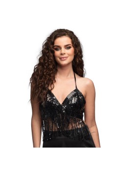 Déguisement top sequin noir