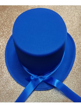Chapeau haut de forme bleu