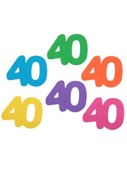 25 Confetti 40 ans