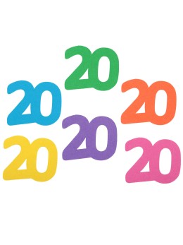 25 Confetti 20 ans