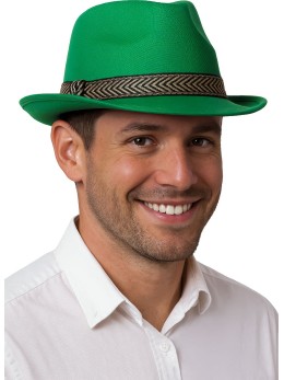 Chapeau funky vert foncé